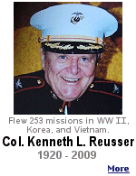 Col. Kenneth L. Reusser has passed away at age 89, a veteran combat pilot in 3 wars, he was shot down 5 times.